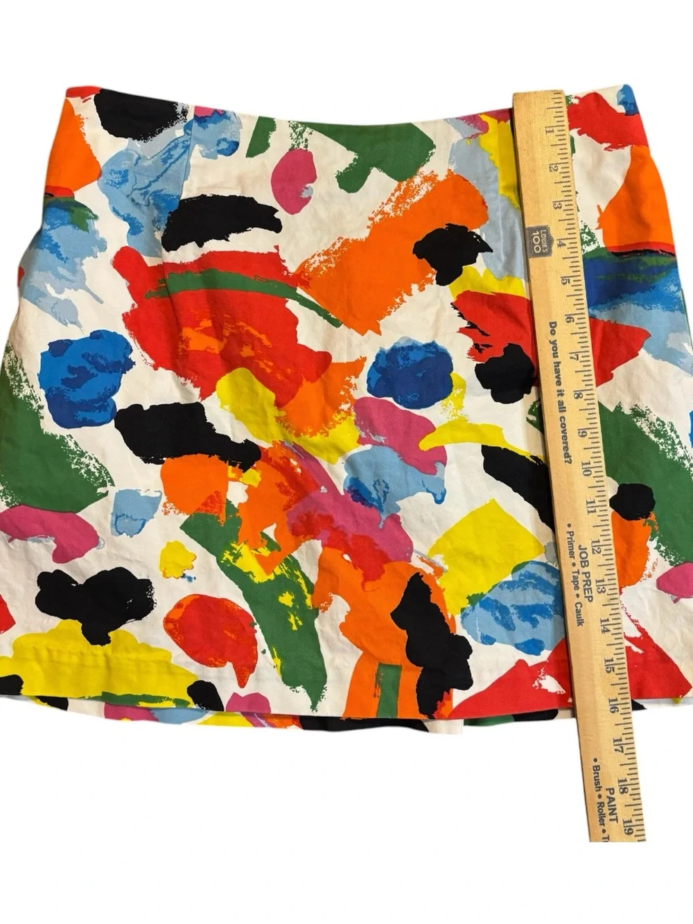 Kate Spade Saturday Abstract Print Cotton Mini Skirt Size 10